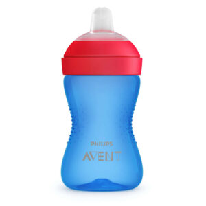 Philips AVENT Неразливаща се чаша с мек накрайник, 300мл, 9м+, синя SCF802/01