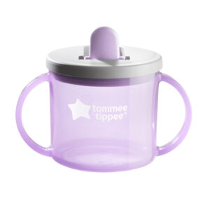 Чаша с дръжки Tommee Tippee First Cup 4м+, лила