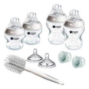 Комплект за новородено Tommee Tippee Natural Start САМОСТЕРИЛИЗИРАЩО + четка за шишета