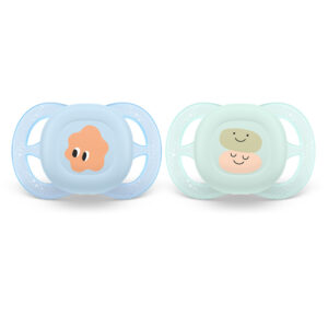 Залъгалки ULTRA START SCF075/04, 0-2м, декор усмивка/очички, момче