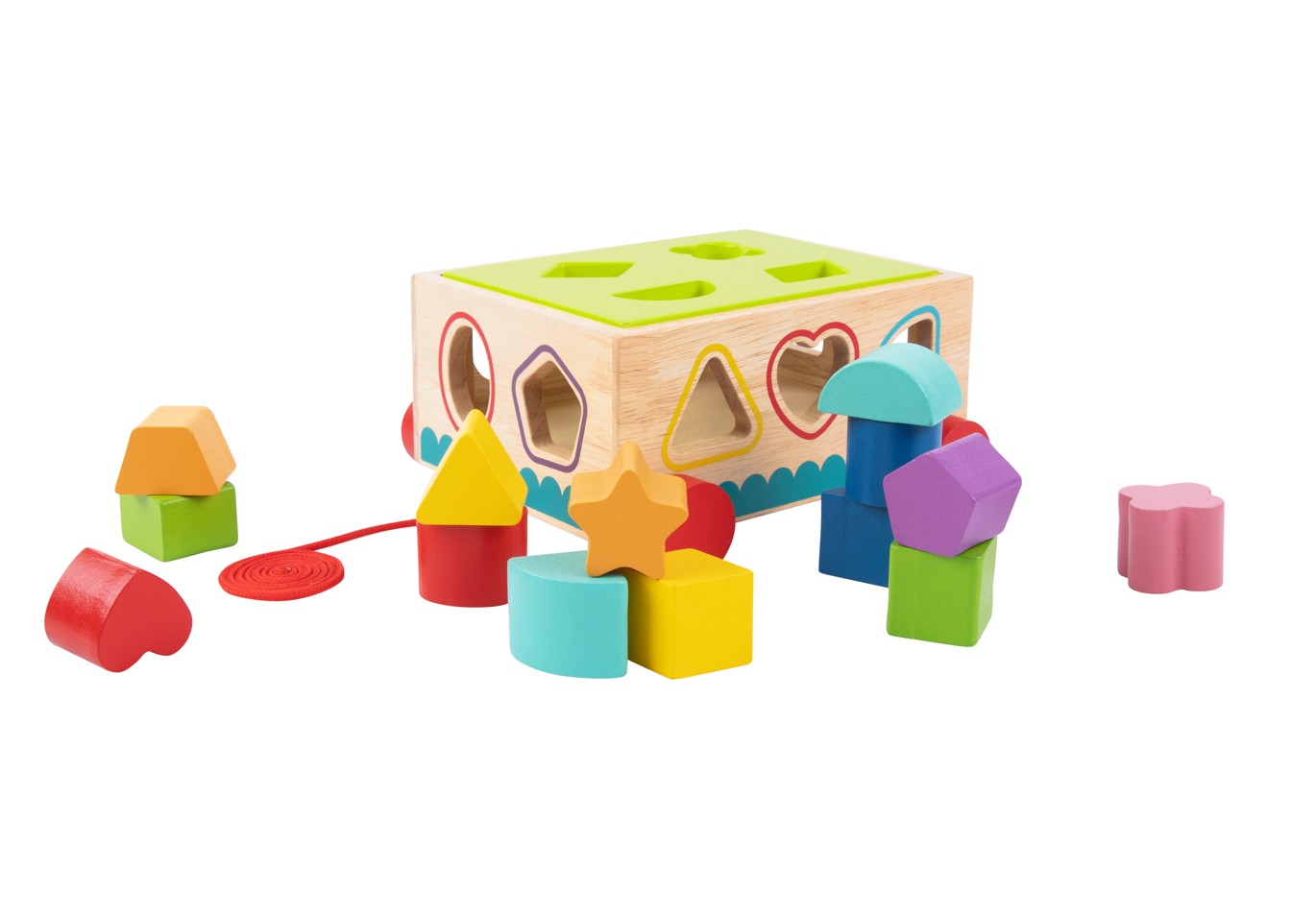 Дървен сортер за дърпане TH580 16 части