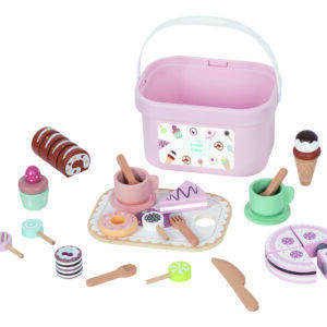 Дървен сет със сладкиши TJ618