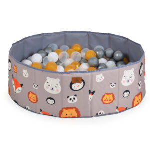 Сгъваем басейн с 90бр. топки Melo-animals