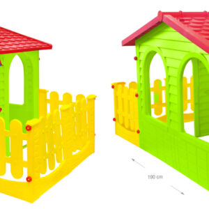 Къща с ограда и дъска за рисуване 12243