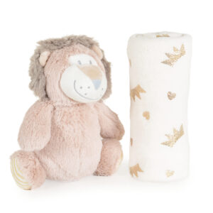 Бебешко одеяло 90/75 cm с играчка Lion